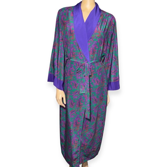 Vintage Natori II Women's Kimono silk Robe size M - Picture 2 of 8